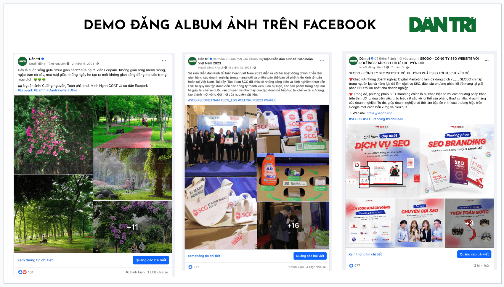 DEMO ĐĂNG ALBUM ẢNH TRÊN FACEBOOK
