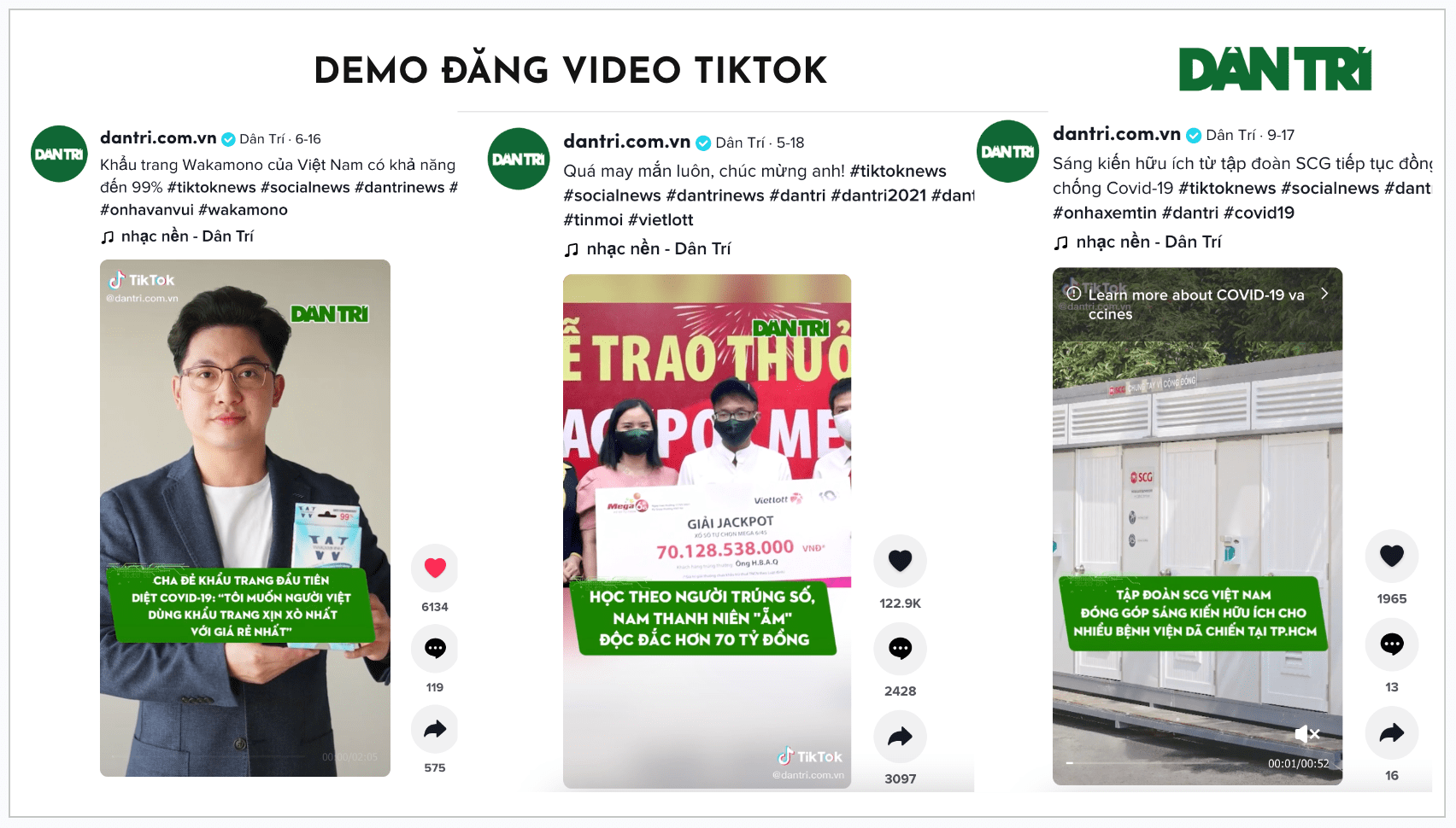 DEMO ĐĂNG VIDEO TIKTOK