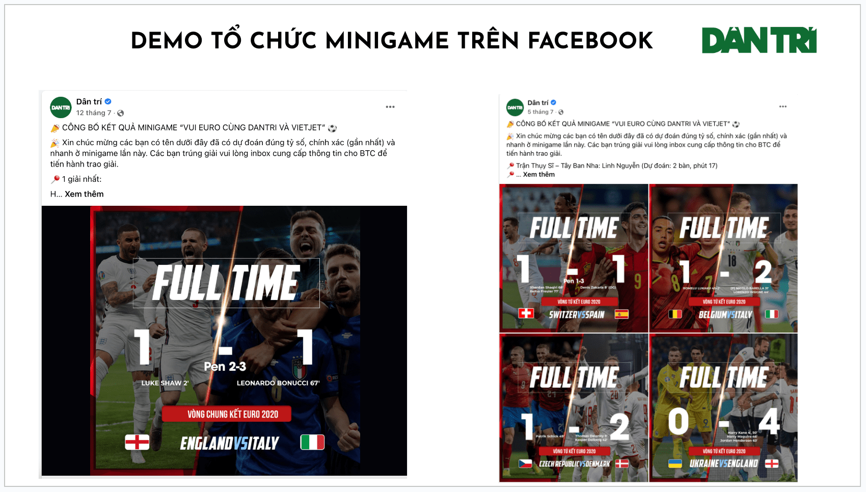 DEMO TỔ CHỨC MINIGAME TRÊN FACEBOOK