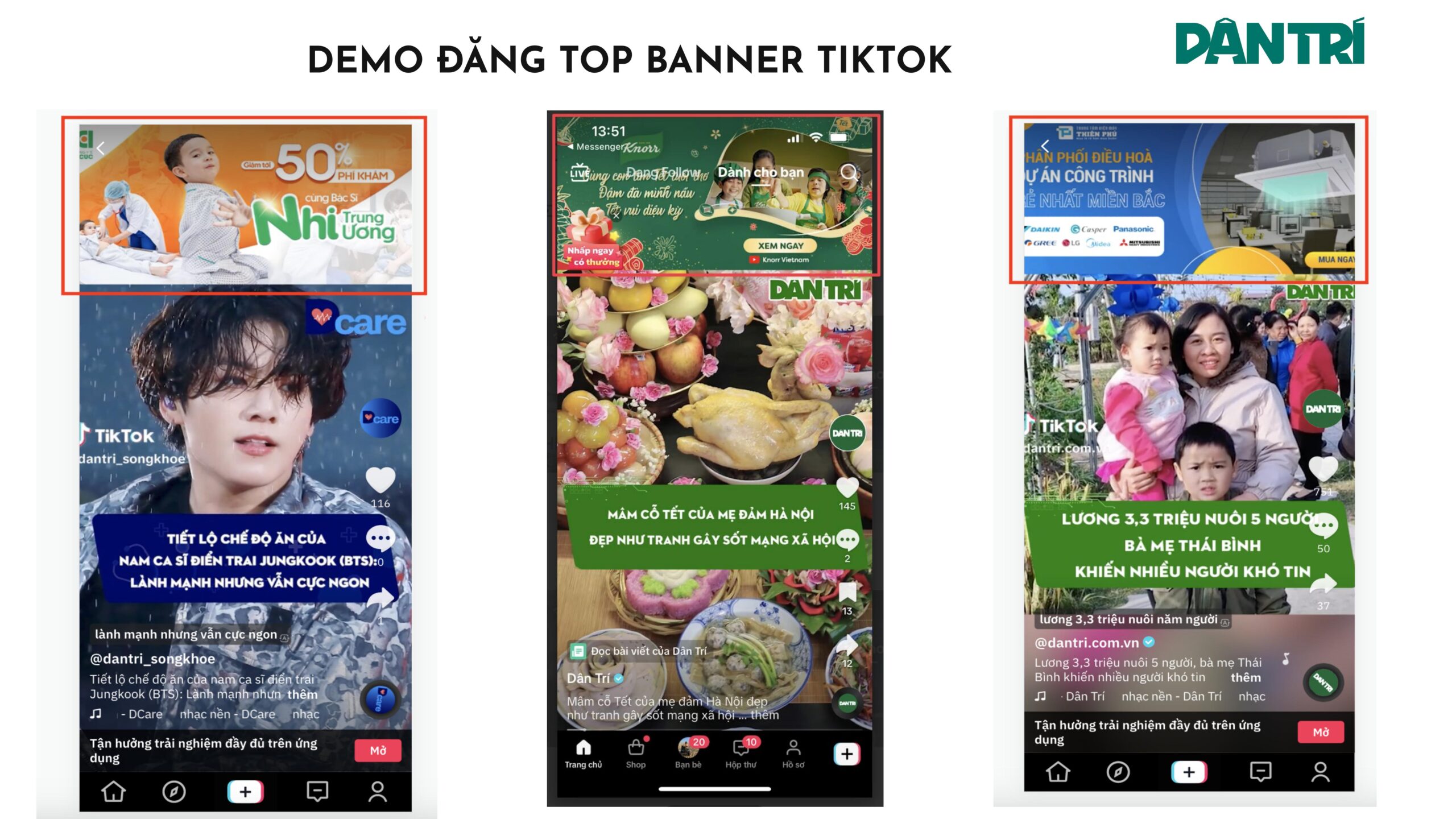 Đăng Top Banner TikTok