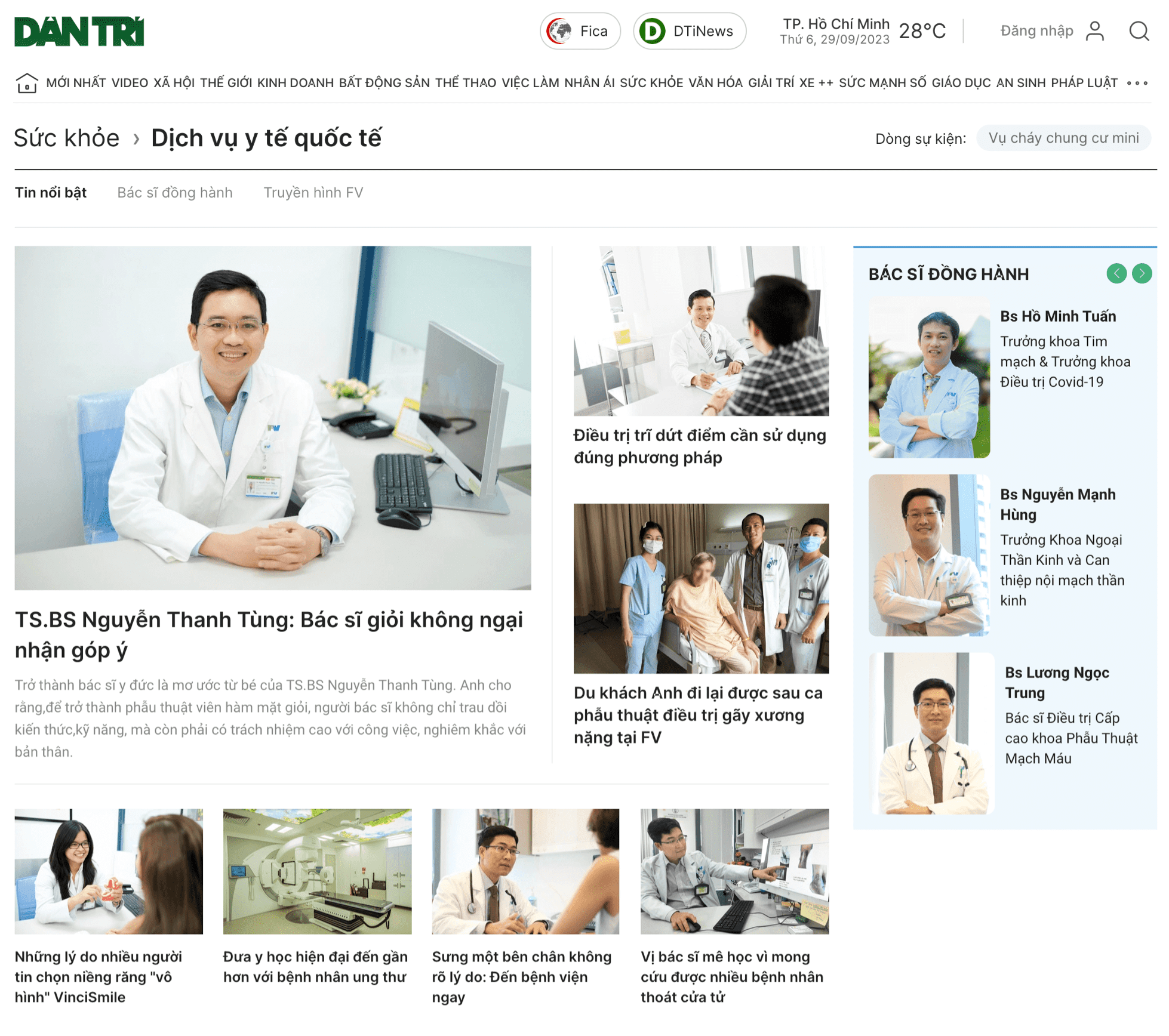 Dịch vụ Y tế Quốc tế