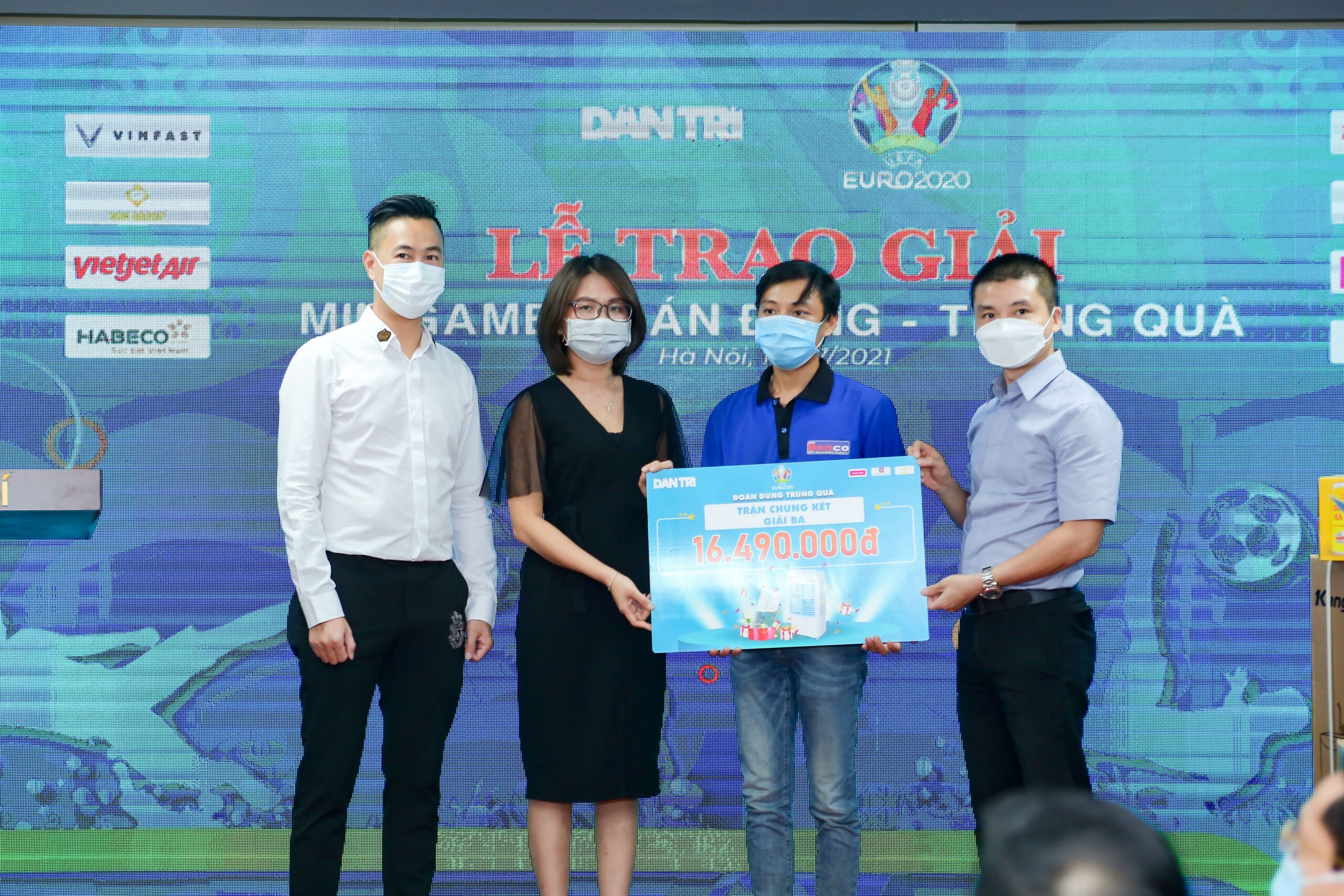 Lễ trao giải mini game Euro 2020: Đoán đúng - Trúng quà