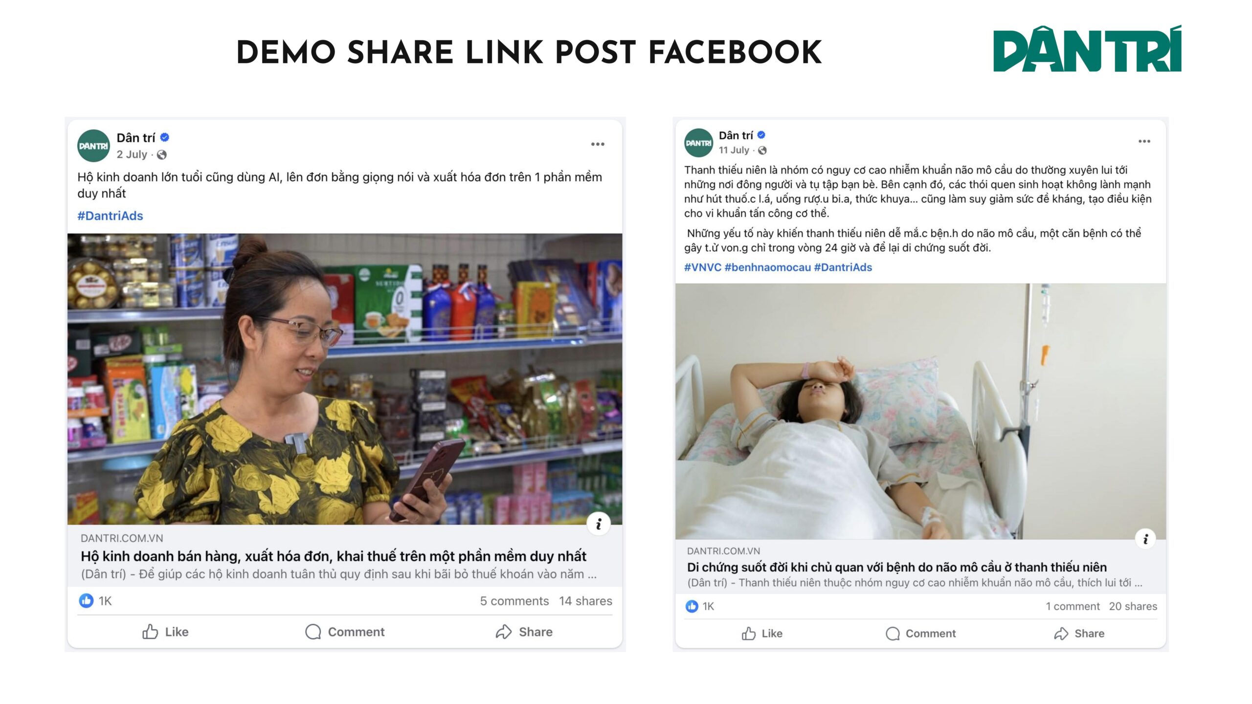 Share Link Post Faccebook