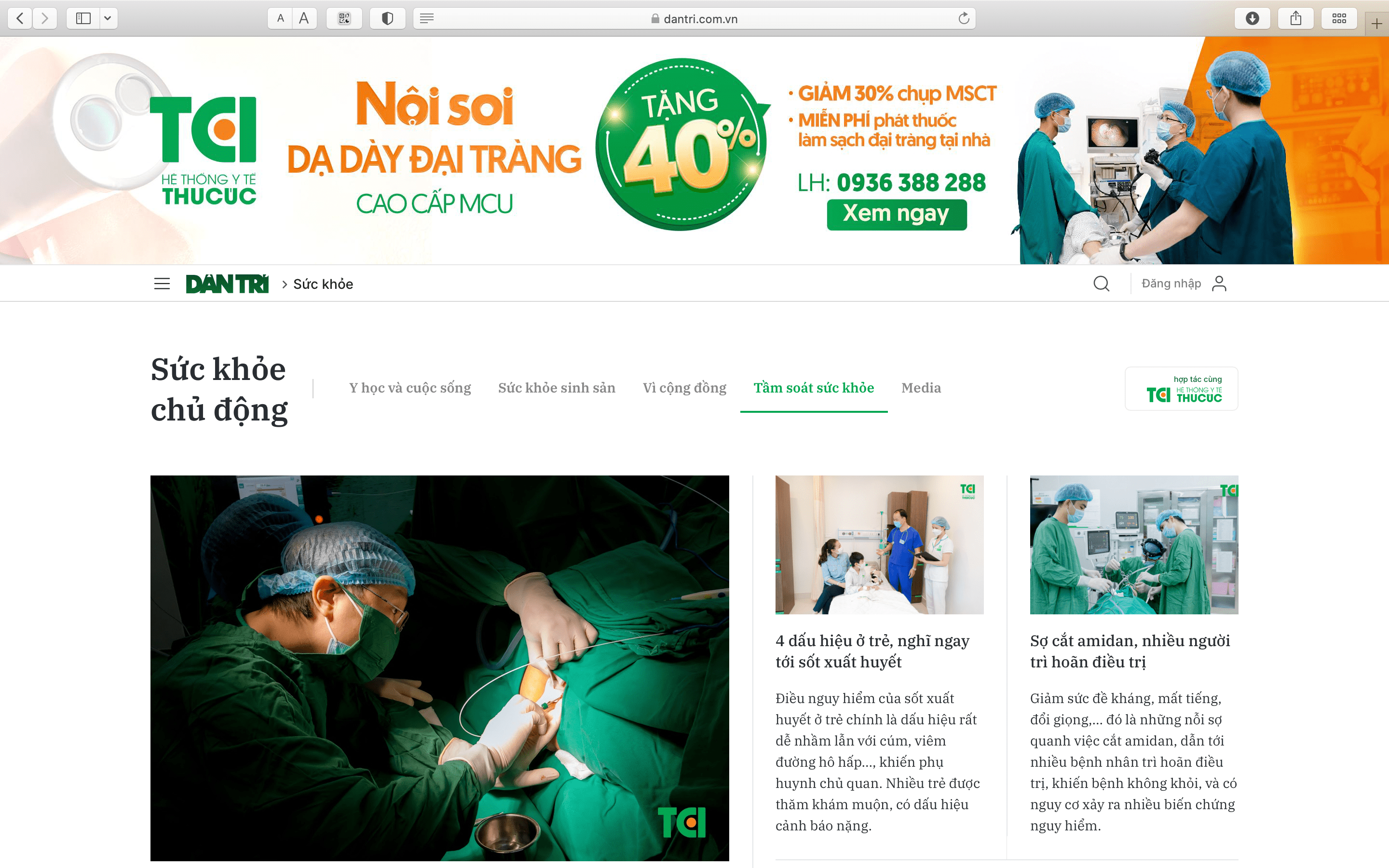 Chuyên mục - Tầm soát sức khỏe