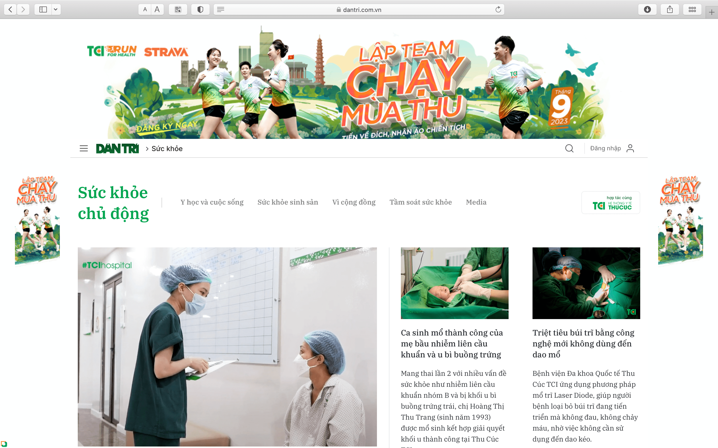 Chuyên trang sức khỏe chủ động trên báo điện tử Dân trí