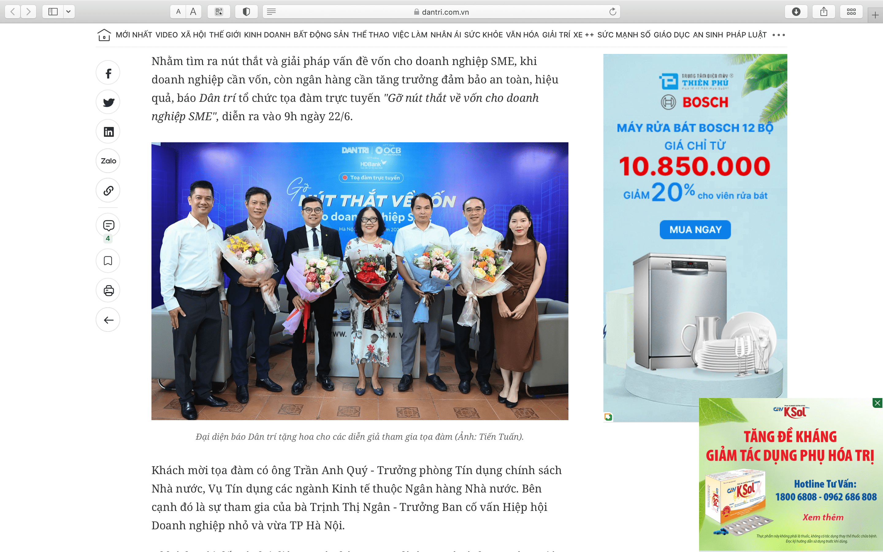 Gỡ nút thắt về vốn cho doanh nghiệp SME