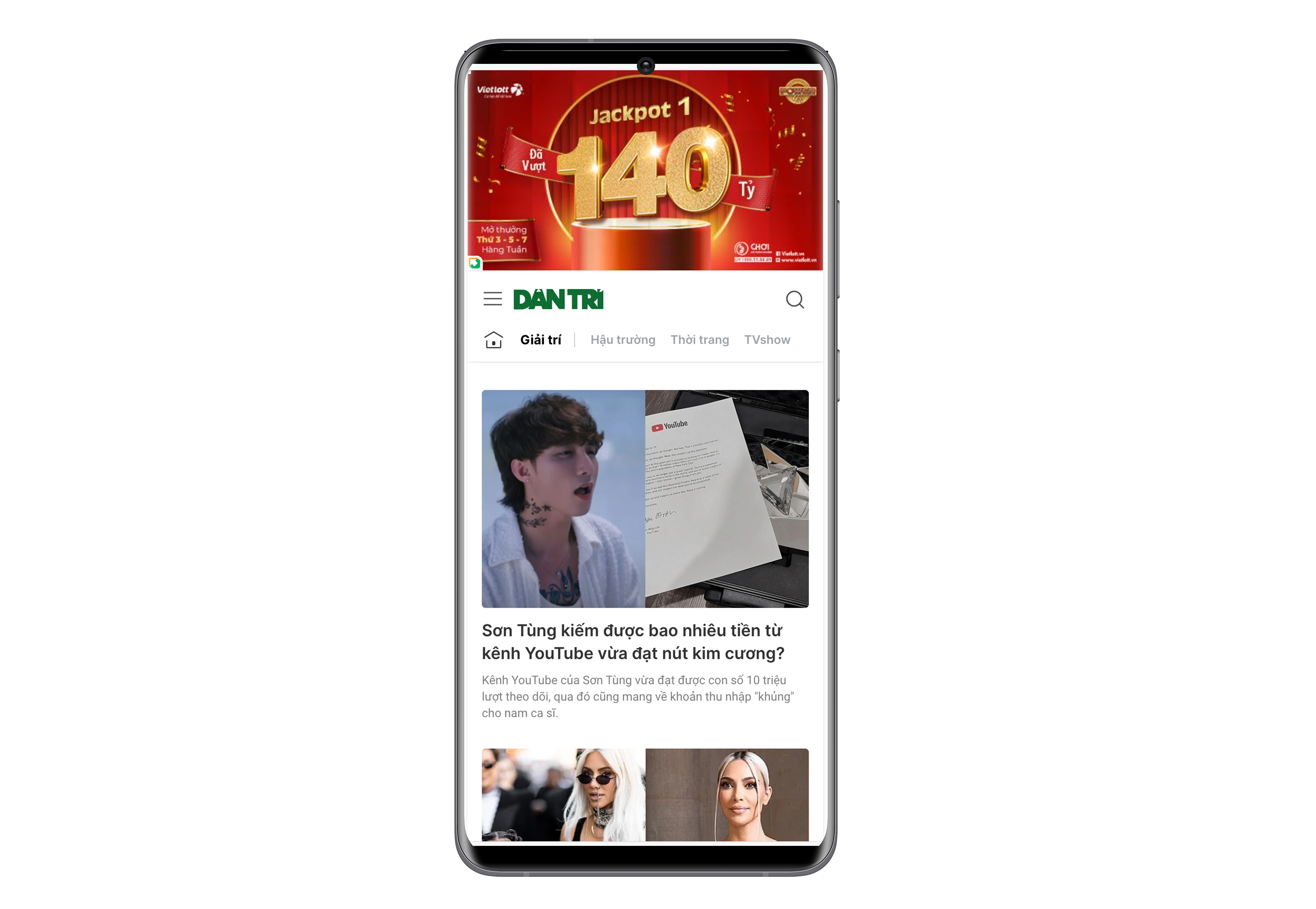 Banner Vietlot – Masthead Standard