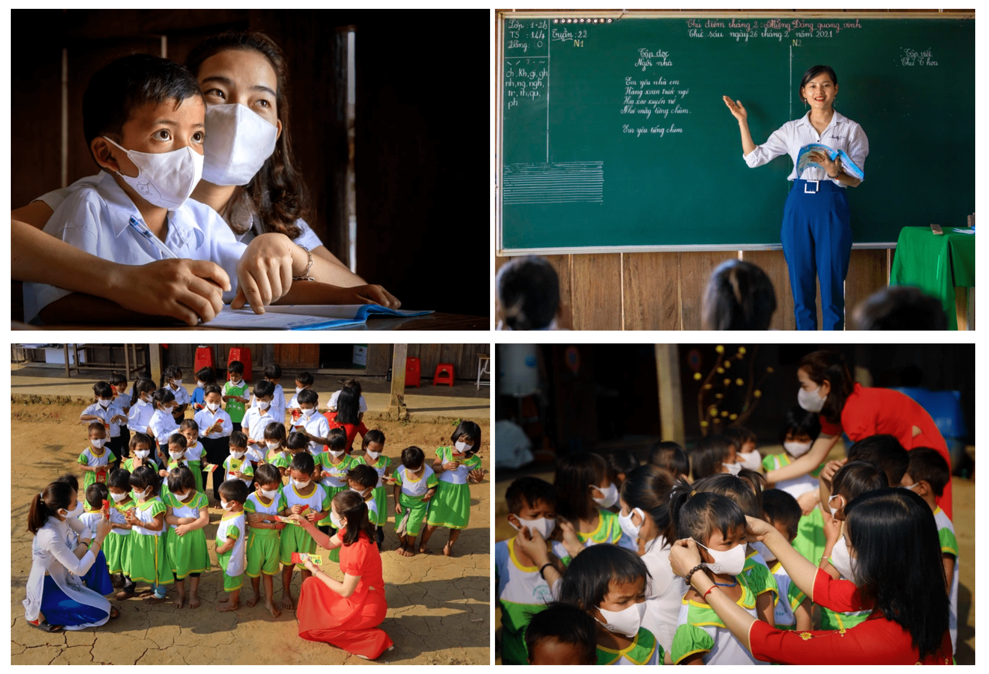 Bộ ảnh Vui xuân mới không quên nhiệm vụ mới của tác giả Lê Trọng Khang (Quảng Nam) giành giải Nhì.