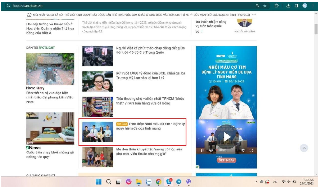 VINMEC – “NHỒI MÁU CƠ TIM – BỆNH LÝ NGUY HIỂM ĐE DỌA TÍNH MẠNG”