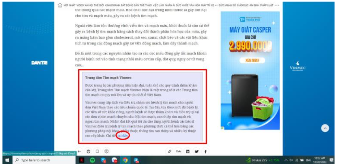 VINMEC – “NHỒI MÁU CƠ TIM – BỆNH LÝ NGUY HIỂM ĐE DỌA TÍNH MẠNG”