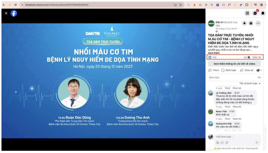 VINMEC – “NHỒI MÁU CƠ TIM – BỆNH LÝ NGUY HIỂM ĐE DỌA TÍNH MẠNG”