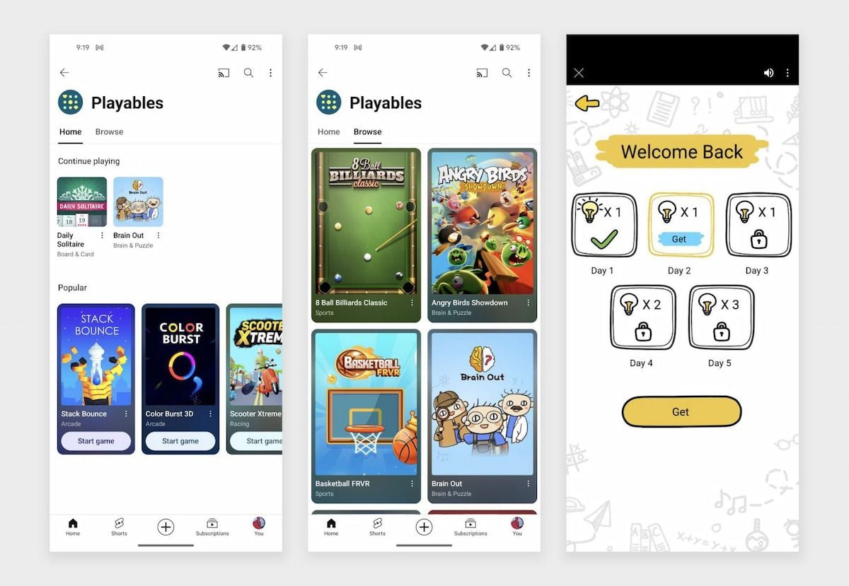  YouTube Lấn Sân Vào Lĩnh Vực Trò Chơi Với Tính Năng Playables