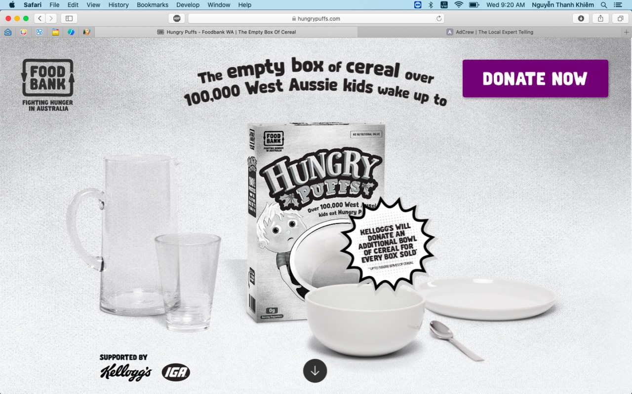   Chiến dịch "Hungry Puffs": Sáng kiến tiếp thị mang tính sáng tạo mang lại thành công cho Foodbank WA 