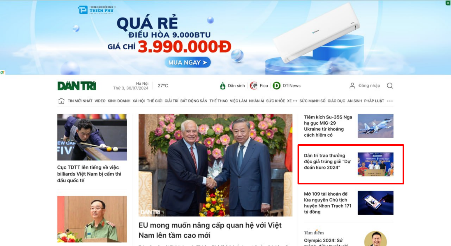 Euro 2024: Đoán đúng – Trúng quà