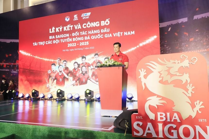  Sabeco Trở Thành Đối Tác Hàng Đầu Của Đội Tuyển Bóng Đá Quốc Gia Việt Nam
