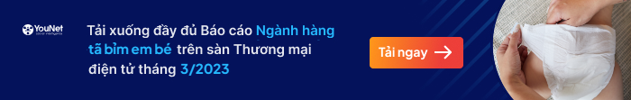              Tình hình ngành hàng tã bỉm em bé trên sàn thương mại điện tử tháng 3/2023                        