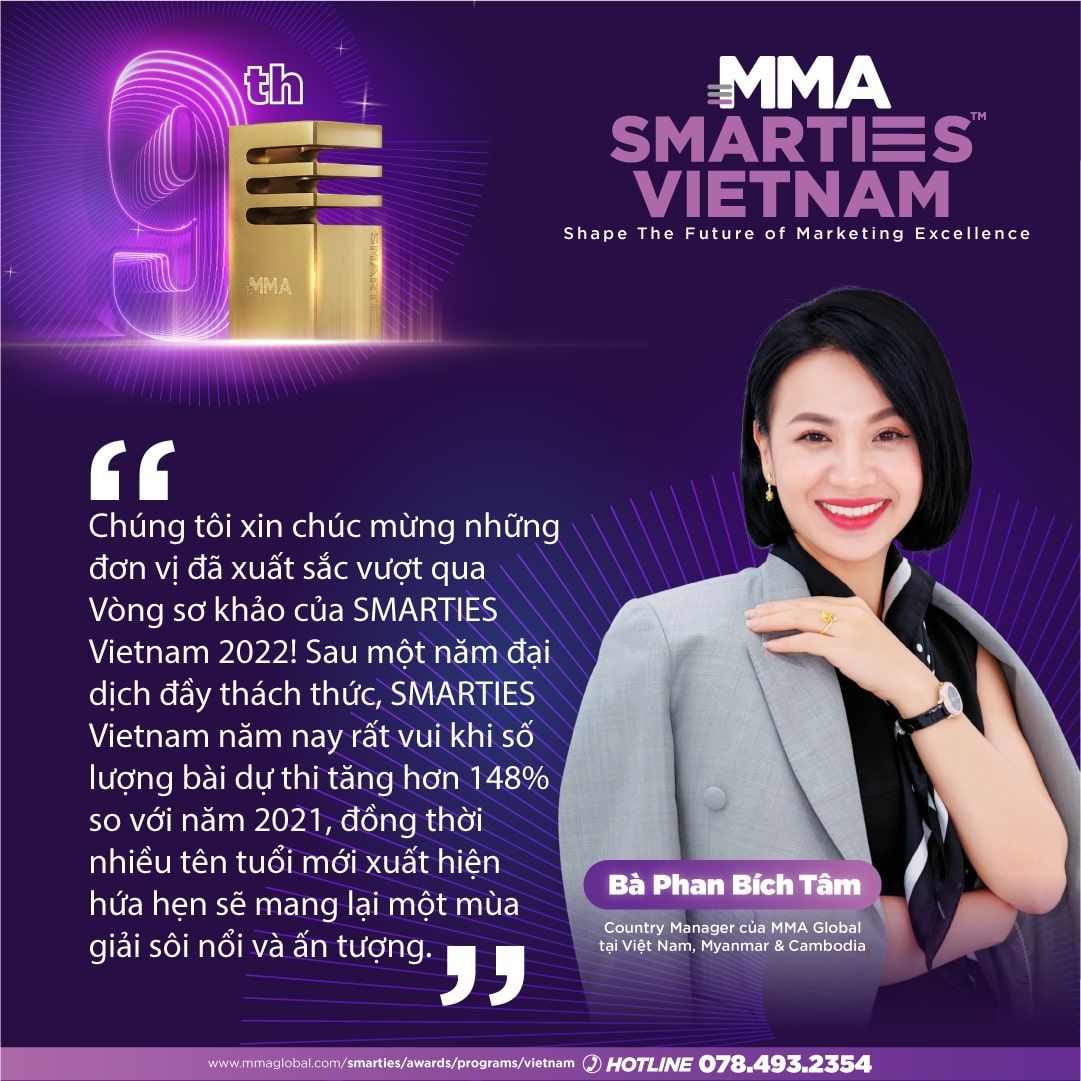  SMARTIES VIETNAM 2022: Vinh danh những chiến dịch Marketing sáng tạo