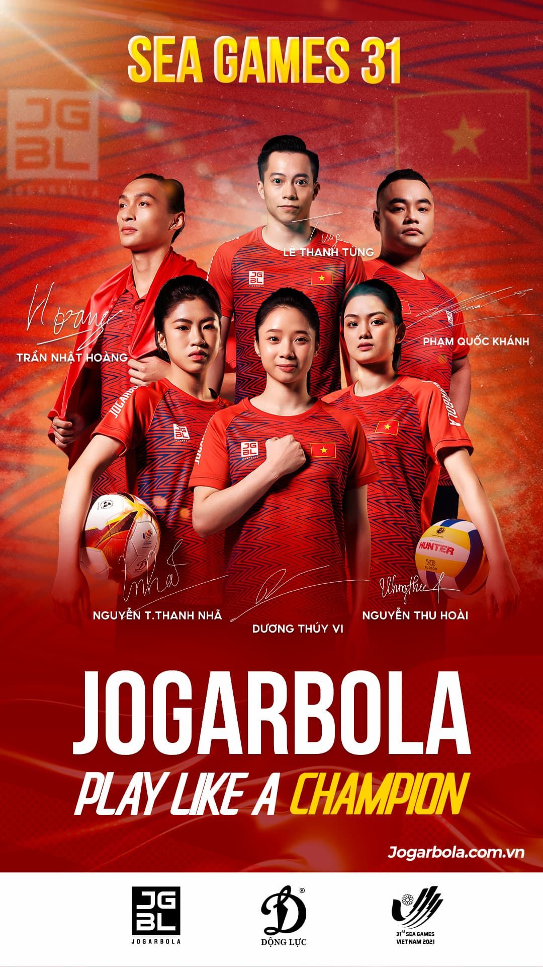           Chiến dịch tài trợ thành công của Jogarbola tại SEA Games 31         