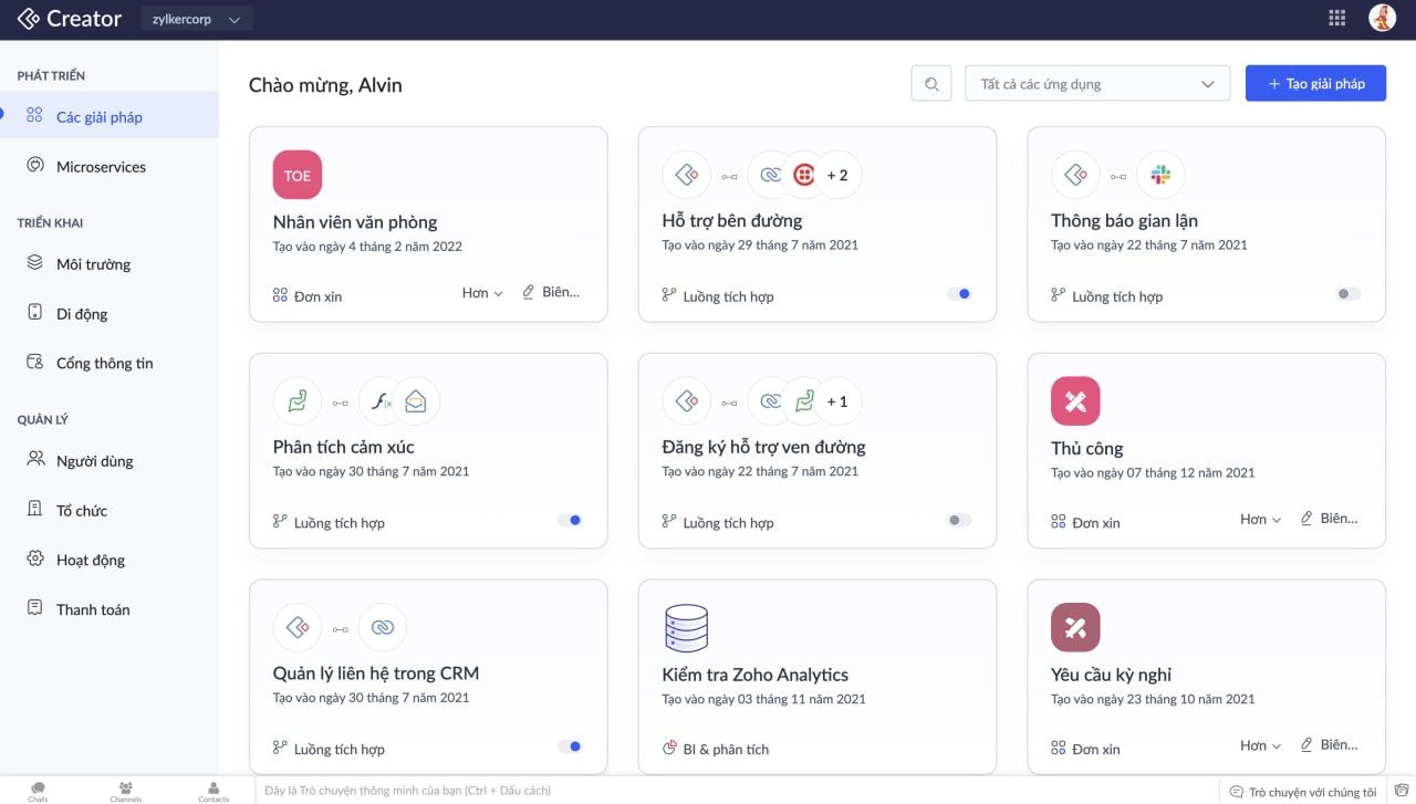  Nền tảng Low-Code Zoho Creator: Giải pháp "Tất cả trong một" cho Doanh nghiệp
