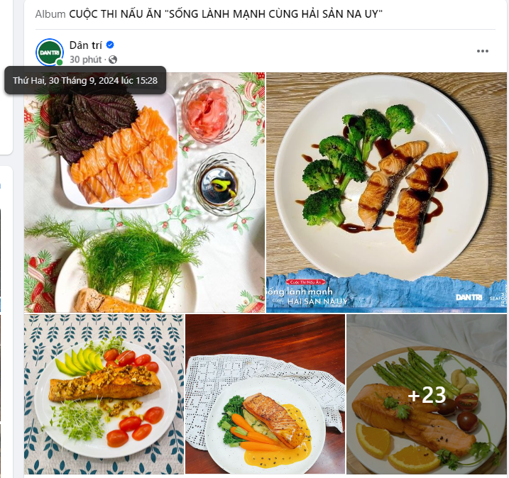 Cuộc thi nấu ăn: Sống lành mạnh cùng hải sản Na Uy
