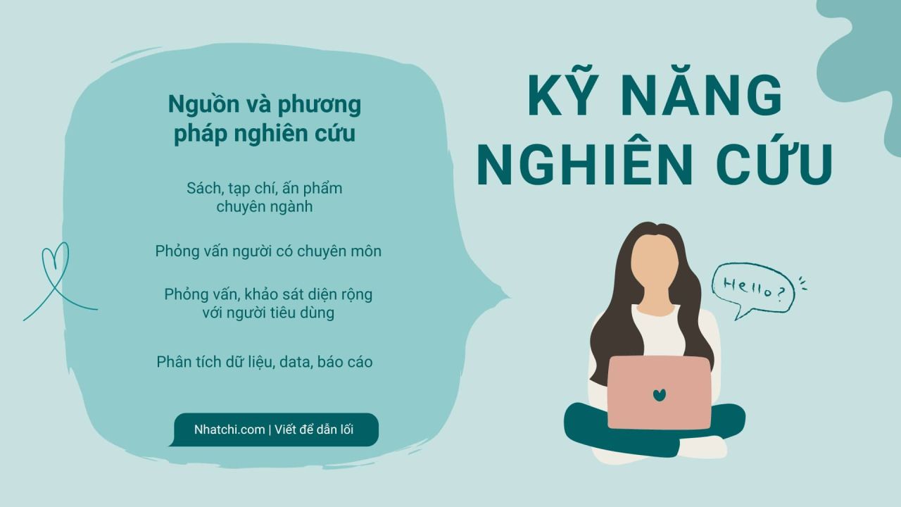  Kỹ năng thiết yếu cho nghề sáng tạo nội dung