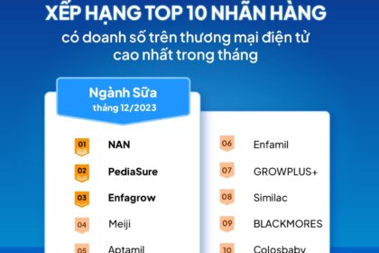Bảng xếp hạng thương mại điện tử YouNet ECI tháng 12/2023: Tổng quan về các ngành hàng tăng trưởng