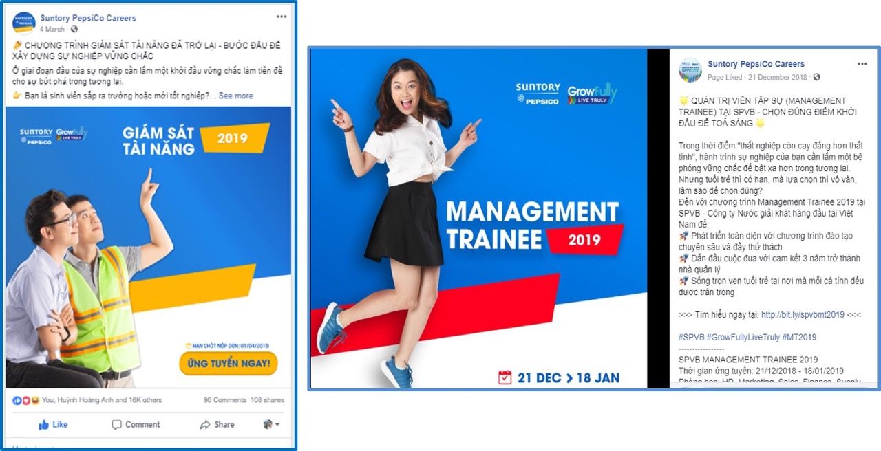  Chiến dịch tuyển dụng sáng tạo của Suntory PepsiCo thu hút tài năng trẻ